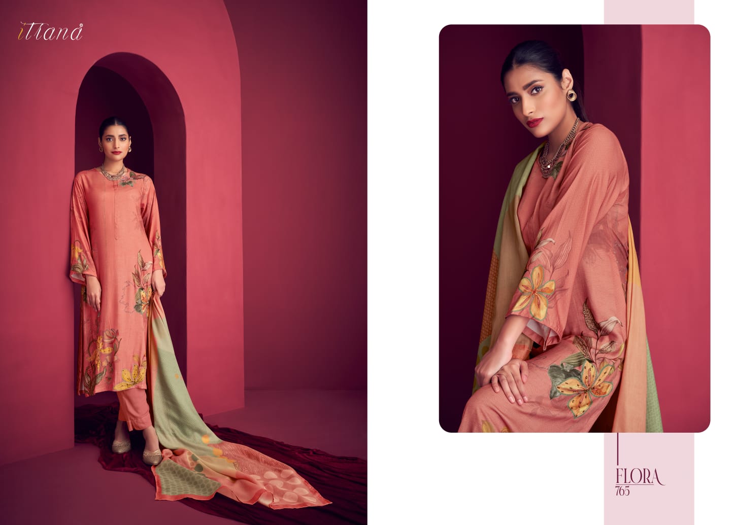 Itrana By Flora Printed Designer Salwar Suits Catalog